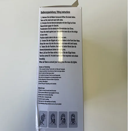 Maschera filtro antiparticolato «FFP2 - Atemschutzmaske» — foto 8 dell'alert SR/01172/26