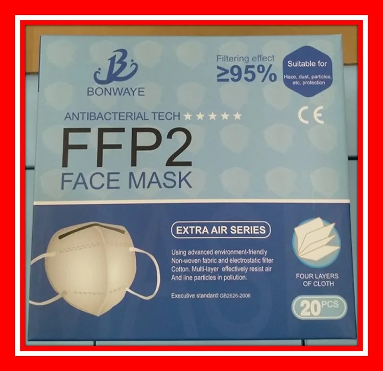 Maschera filtro antiparticolato «FFP2 face mask» — foto 3 dell'alert A12/01061/20