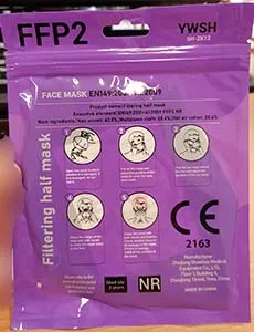 Maschera filtro particella «FFP2 Face mask» (YWSH)