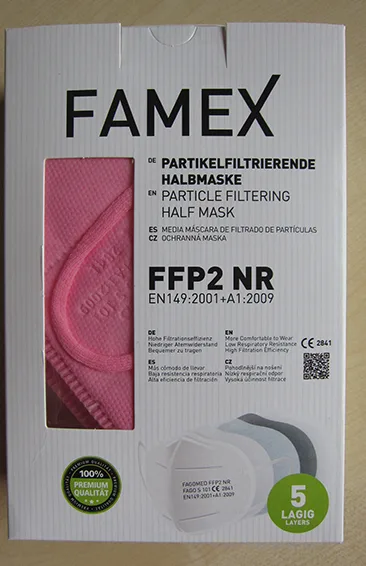 Maschera filtro antiparticolato «FFP2 Famex - Modell Fago S 101 (nb 2841)» — foto 2 dell'alert A12/01076/22