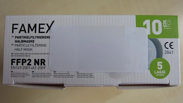Maschera filtro antiparticolato «FFP2 Famex - Modell Fago S 101 (nb 2841)» — foto 5 dell'alert A12/01076/22