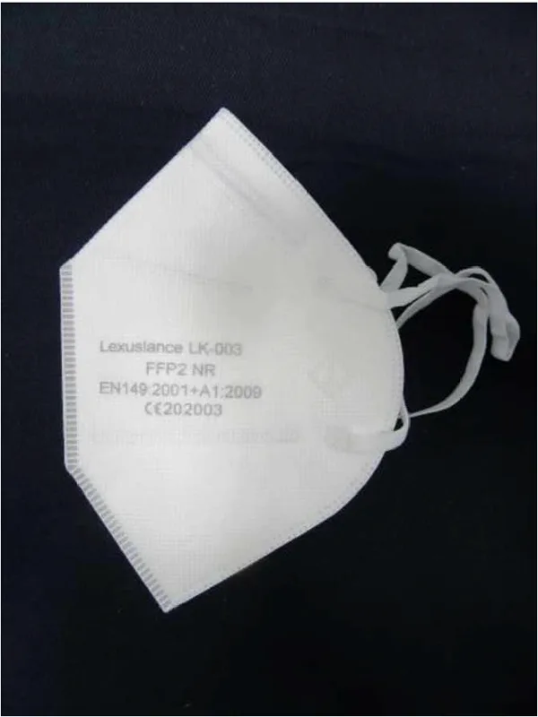 Maschera filtro antiparticolato «FFP2» — foto 1 dell'alert A12/00881/20