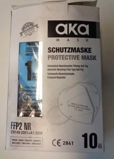 Maschera filtro antiparticolato «FFP2 NR AKA C2» (AKA Mask)