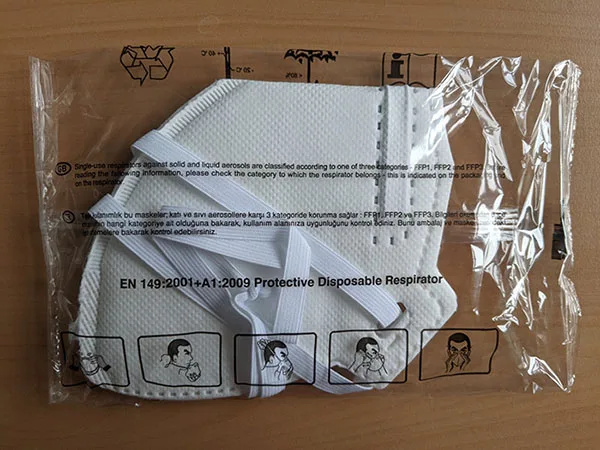 Maschera filtro particella «FFP2 NR D fine dust mask» — foto 5 dell'alert A12/01197/21