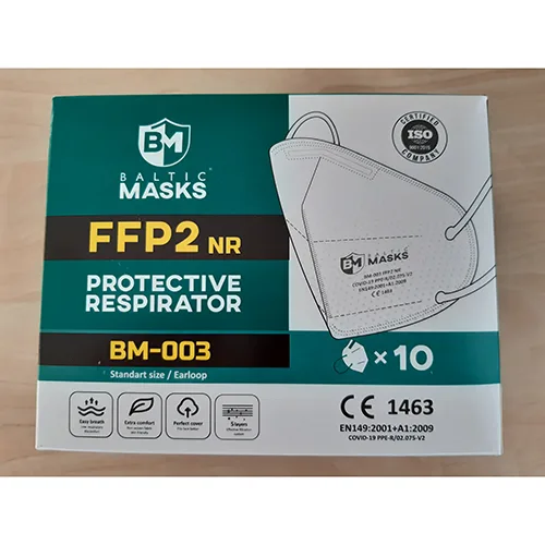 Maschera filtro antiparticolato «FFP2 NR - protective respirator» (BALTIC MASKS)