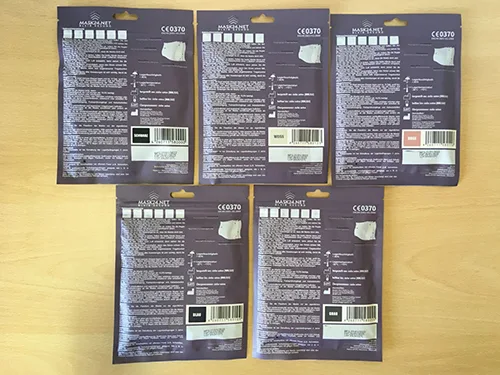 Maschera filtro antiparticolato «FFP2 R D Wiederverwendbare Maske mit Nano-Technologie» — foto 6 dell'alert A12/01156/22