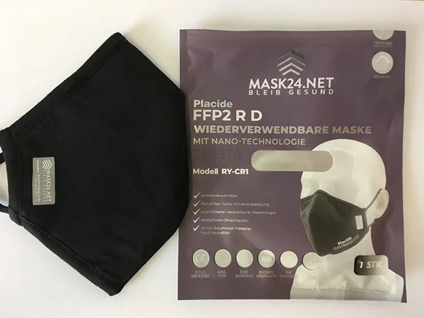 Maschera filtro antiparticolato «FFP2 R D Wiederverwendbare Maske mit Nano-Technologie» — foto 9 dell'alert A12/01156/22