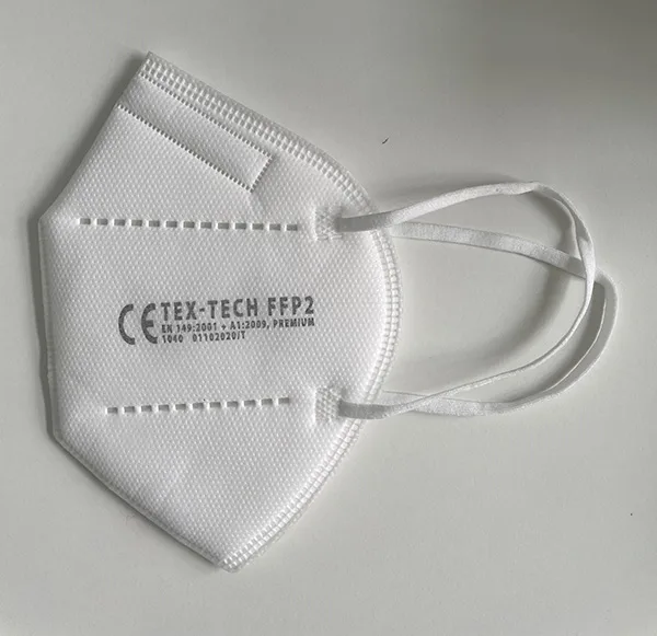 Maschera filtro particella «FFP2 respiratory mask high filtration efficiency» (TEX-TECH)