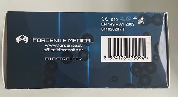 Maschera filtro particella «FFP2 respiratory mask high filtration efficiency» — foto 4 dell'alert A12/01531/21