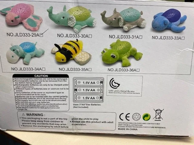 Figura animale, lampada notturna a LED con proiettore (Slumber buddies)