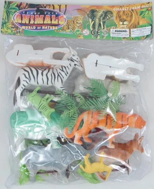 Figure animali di plastica &amp; #13; &amp; #13; (Funny Toys Animals, World of Nature)