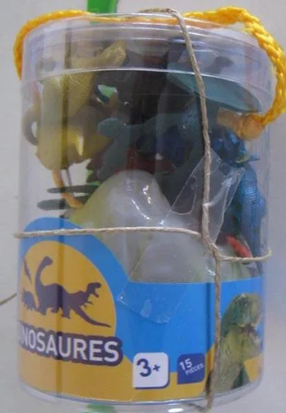 Figure di dinosauri in plastica (Les Comptoirs Du Monde)