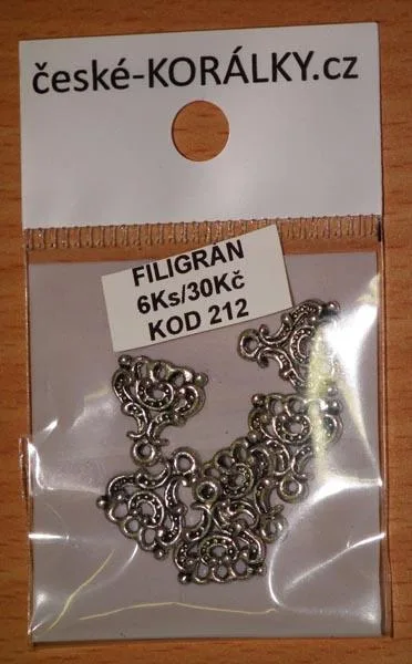 Filigrana (lavori metallici di gioielleria) «Filigrán» (České-Korálky)