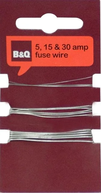Filo fusibile 5, 15 &amp; 30 Amp Fusibile Wire — foto 1 dell'alert 0345/12
