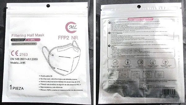 Maschera filtro particella «Filtering Half Mask» — foto 2 dell'alert A12/00580/21