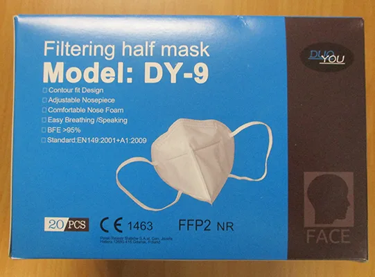 Maschera filtro particella «Filtering half mask» — foto 3 dell'alert A12/00054/22