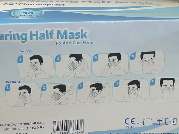 Maschera filtro particella «Filtering Half Mask Folded Cup Style» — foto 4 dell'alert A12/01758/21