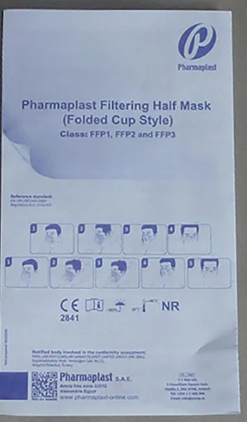 Maschera filtro particella «Filtering Half Mask Folded Cup Style» — foto 8 dell'alert A12/01758/21