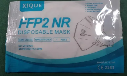 Maschera filtro particella «Filtering half mask» — foto 3 dell'alert A12/01296/21