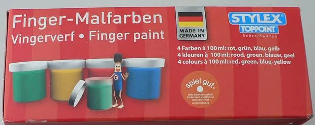 Vernice per le dita «Finger- Malfarben (Finger paint)» (Stylex -Toppoint)