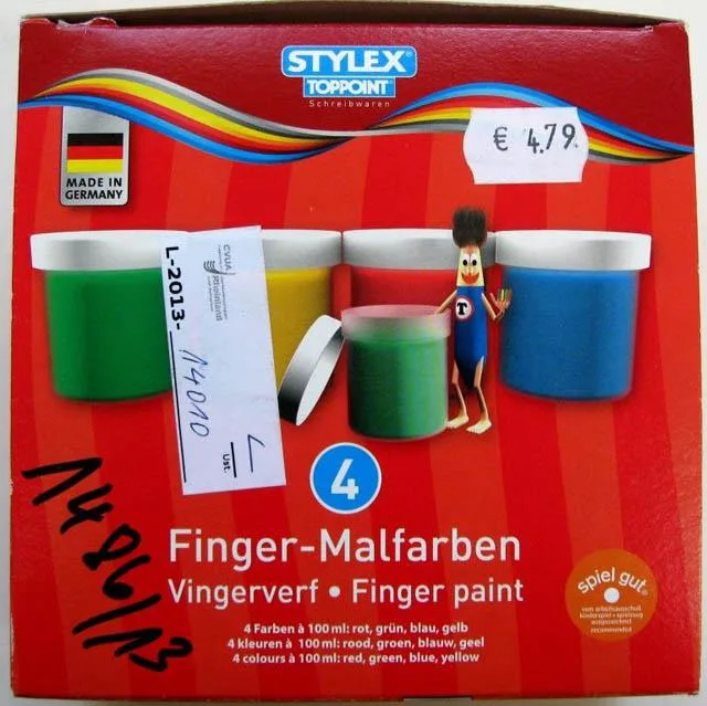 Vernice per le dita «Finger- Malfarben (Finger paint)» — foto 3 dell'alert A12/0514/14