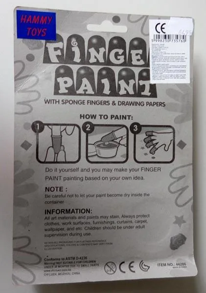 Kit di verniciatura per dito «FINGER PAINT» — foto 2 dell'alert A11/0084/17