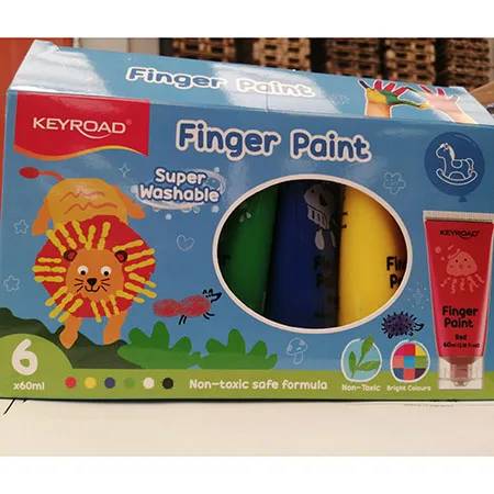 Kit pittura a dita «FINGER PAINT» (KEYROAD)