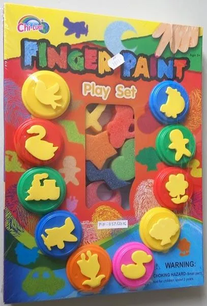 Kit di verniciatura per dito «FINGER PAINT Play Set / Ujjfesték» (Chi-Luen / Hammy Toys)