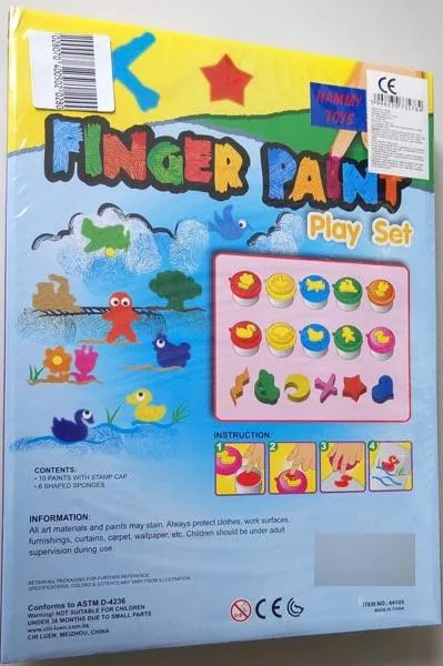 Kit di verniciatura per dito «FINGER PAINT Play Set / Ujjfesték» — foto 2 dell'alert A11/0083/17