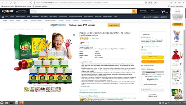 Vernice per le dita «Finger paints» — foto 3 dell'alert A12/01212/23