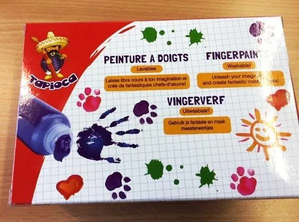 Pitture per le dita «Finger paints» (TAPIOCA)