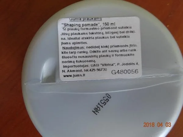 Prodotti per lo styling dei capelli «FINISH shaping pomade» — foto 2 dell'alert A12/0662/18