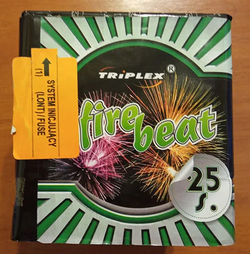 Fuochi d'artificio «fire beat» (Triplex)