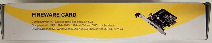 Scheda di interconnessione componente periferica (PCI) «FIREWARE CARD» — foto 5 dell'alert A12/01634/22