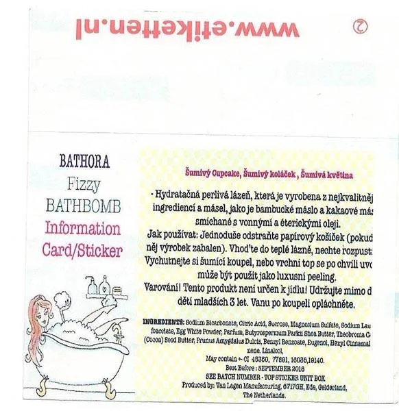 Sali da bagno «Fizzy Bathbomb - Koupelovy Cupcake» — foto 3 dell'alert A12/0707/18