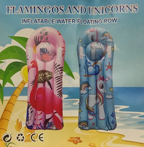 Materasso gonfiabile «FLAMINGOS AND UNICORNS»