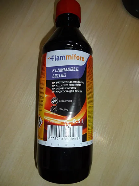 Avviamento a fuoco liquido «Flammable liquid» — foto 1 dell'alert A11/00090/23