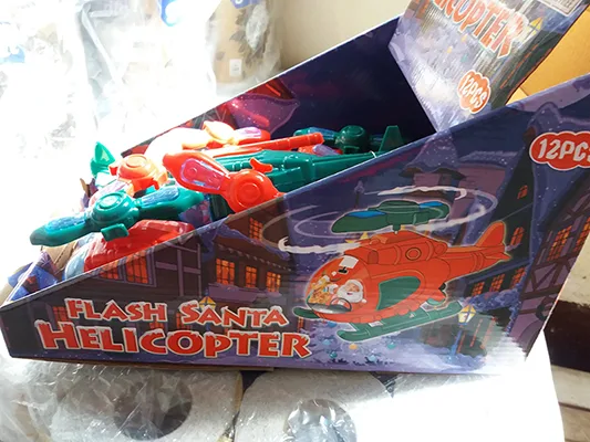 Elicottero giocattolo con dolci «FLASH SANTA HELICOPTER»
