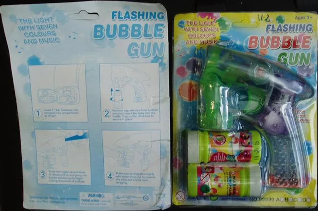 Pistola a bolle di sapone «Flashing Bubble Gun» (TOYS FACTORY WEIZHONG)