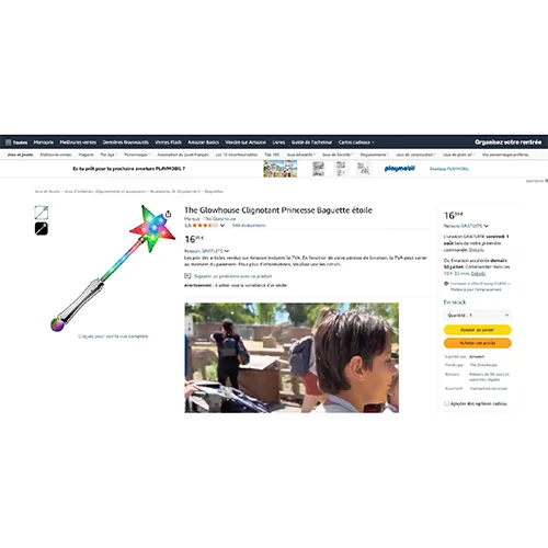 Bacchetta giocattolo «Flashing princess wand» — foto 3 dell'alert SR/02344/26