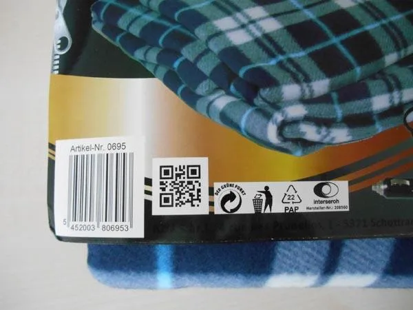 Coperta in pile con funzione di riscaldamento «Fleecedecke mit Heizfunktion» — foto 2 dell'alert A12/0692/15