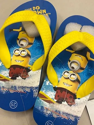 Infradito per bambini «Flip Flops Flip flops til barn» (Despicable me, universal studios)