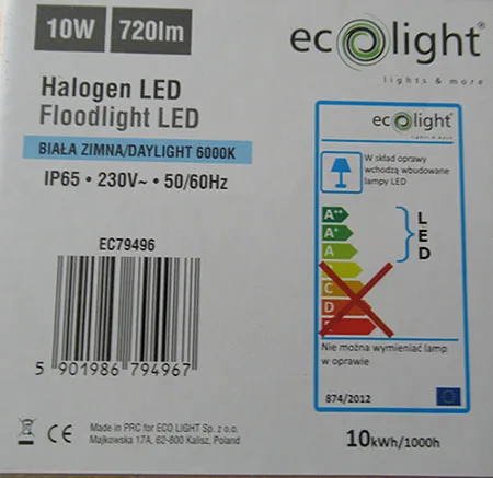 Luce di inondazione del LED «Floodlight LED» — foto 1 dell'alert A12/01143/21