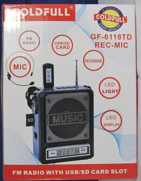 Radio «FM Radio with USB/SD Card Slot» (Goldfull)