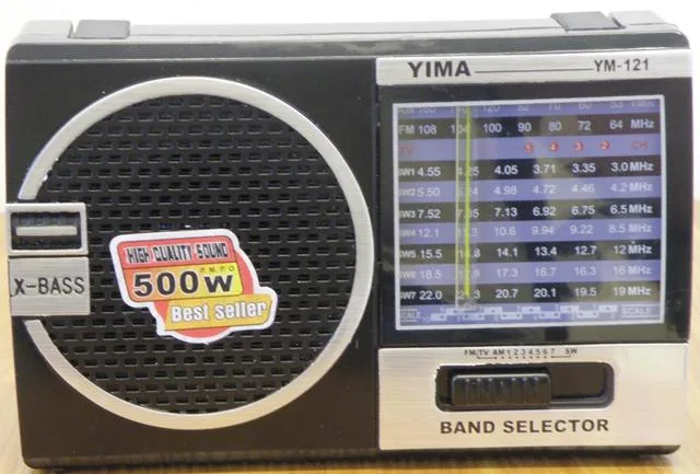 Radio portatile «FM/TV/AM/SW 1-7 RADIO» (Yima)