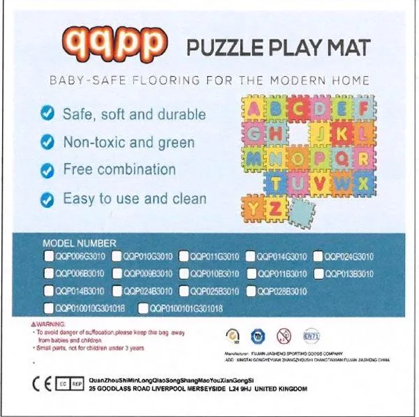 Tappetino gioco puzzle «FOAM PUZZLE PLAY MAT TOYS» — foto 2 dell'alert A12/1379/19