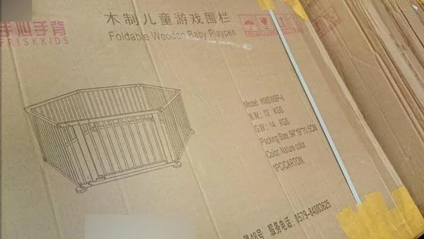 Box di legno «Foldable Wooden Baby Playpen» — foto 2 dell'alert A12/0168/16