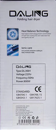 Asciugacapelli «Folding hair dryer» — foto 3 dell'alert A12/00290/21