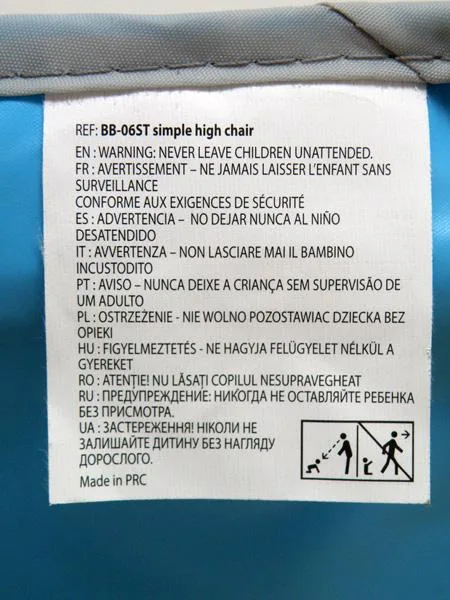 Seggiolone per bambini «Folding highchair» — foto 3 dell'alert A12/1533/19