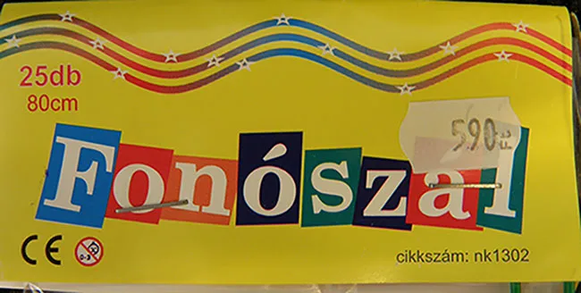 Corde di plastica «Fonószál» — foto 4 dell'alert A12/01814/21